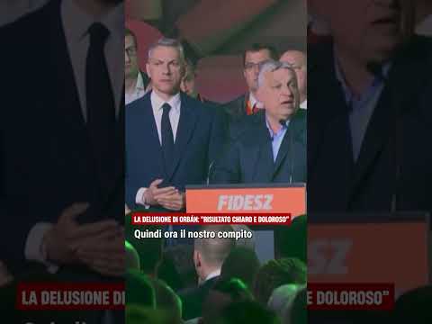 Video Ungheria, la delusione di Orbán dopo le elezioni: Risultato doloroso