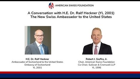 ASF CONNECT A Conversation with H.E. Dr. Ralf Heckner (YL 2001)