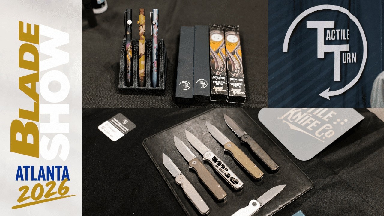 Tactile Turn & Tactile Knife Co. at Blade Show 2026 — New Collabs