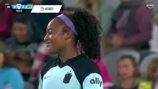 Jaedyn Shaw scores in her Gotham FC debut