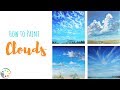 How to Paint Clouds | Acrylic Painting Tutorial