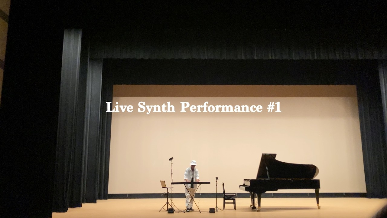 Live Synth Performance #1 at a Music Hall - YouTube