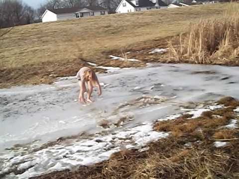 Hannah and Raine *ice skating/falling in ice* Part 1
