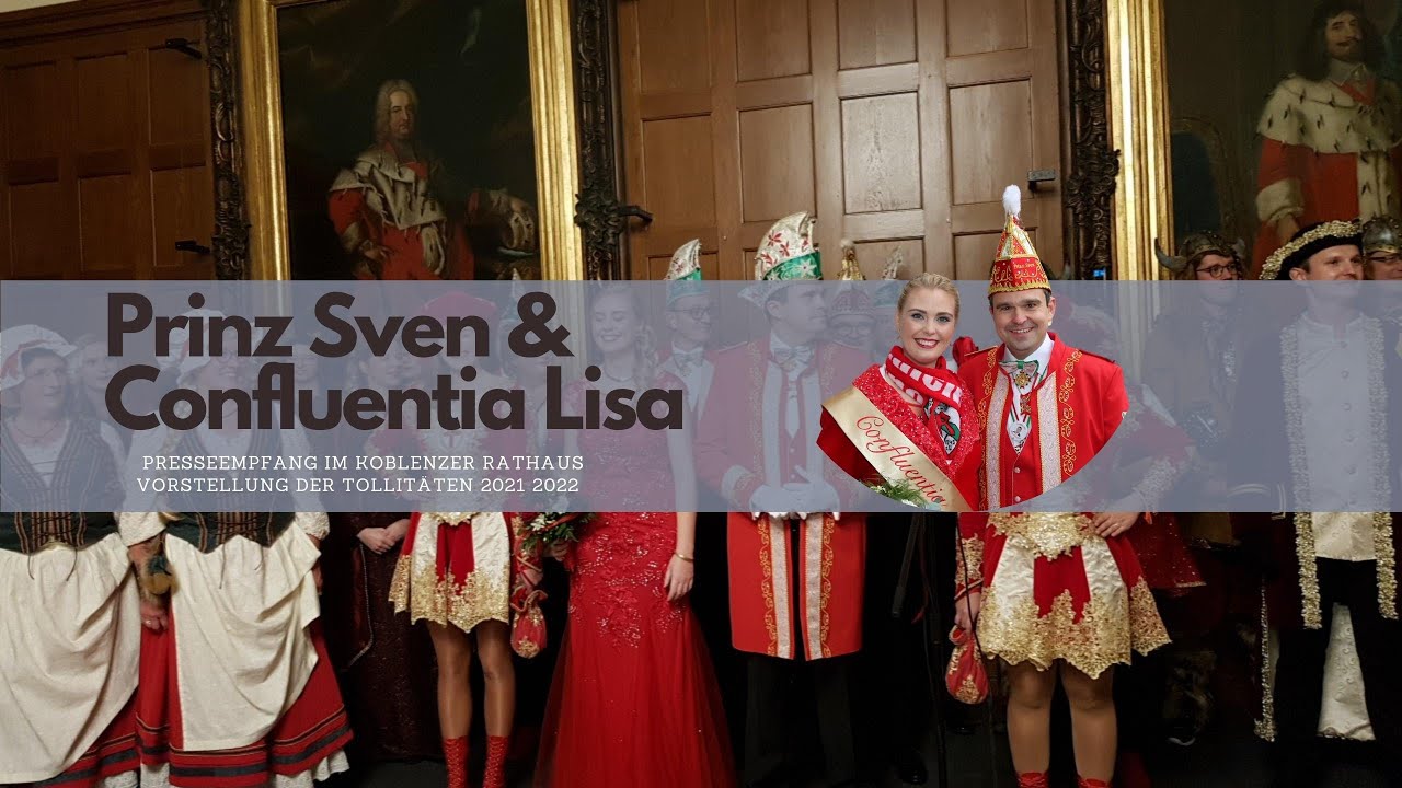 Rathaus Presseempfang Confluentia Lida und Prinz Sven