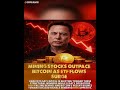 Mining Stocks Outpace Bitcoin As Etf Flows Surge | #cryptomarkets #shorts