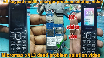 charging problem solution video Micromax x413 dead problem solution video #vikastech #mobilerepairin