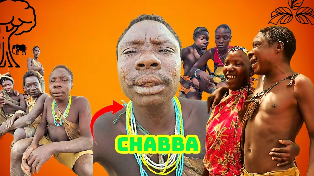 hadzabe tribe bushmen / chabba / live in the jungle 
