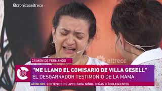Desgarrador: la mamá de Fernando narró el momento en el que se enteró de la muerte de su hijo