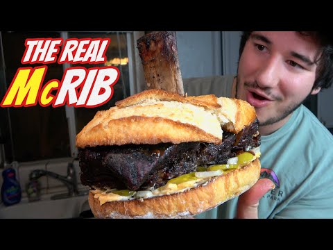 Making a REAL McRib (Full rack of ribs!)