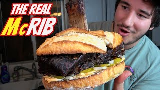 Making a REAL McRib (Full rack of ribs!)