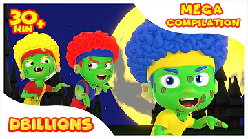 Zombie Dance with New DB Heroes | Mega Compilation | D Billions Kids Songs