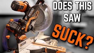 Good Or Bad? NEW 12" Ridgid Dual Bevel Sliding Miter Saw Review 2022