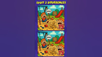 Spot the differences #261 : Can You Beat All 3 !? (A Bit Tricky) #short #findthedifference #shorts