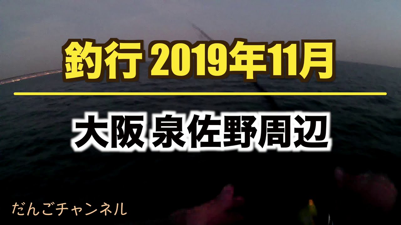 釣行 19年11月 泉佐野周辺で青物を狙ってきました Youtube 釣行 19年11月 泉佐野周辺で青物を狙ってきました Youtube