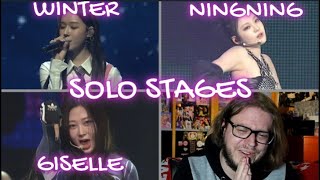 aespa NINGNING, GISELLE & WINTER - Wake Up, 2HOT4U, Lips Concert Solo Stage REACTION