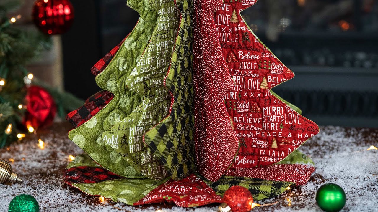 How To Make A Tabletop Tannenbaum A Shabby Fabrics Tutorial Youtube
