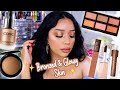 FULL FACE BEAT | GLOWY BRONZE MAKEUP TUTORIAL ON BROWN SKIN + SUMMER MAKEUP! ( grwm)