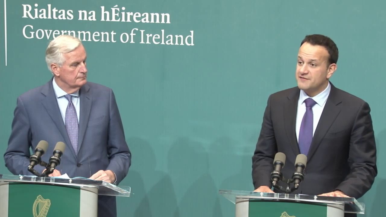 Press Conference Taoiseach Leo Varadkar And European Chief