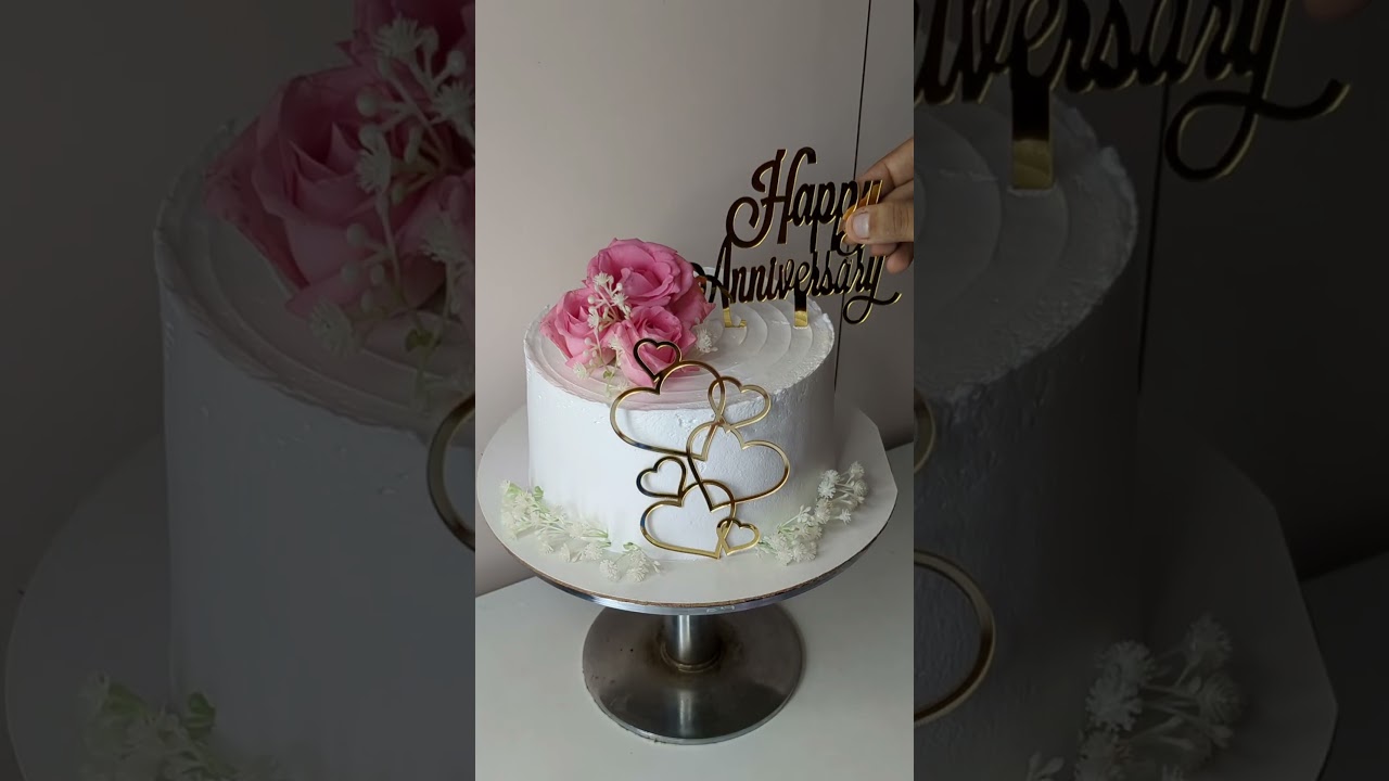 Anniversary Cake 🌷🎂 #shorts