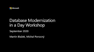 Data Modernization in a Day