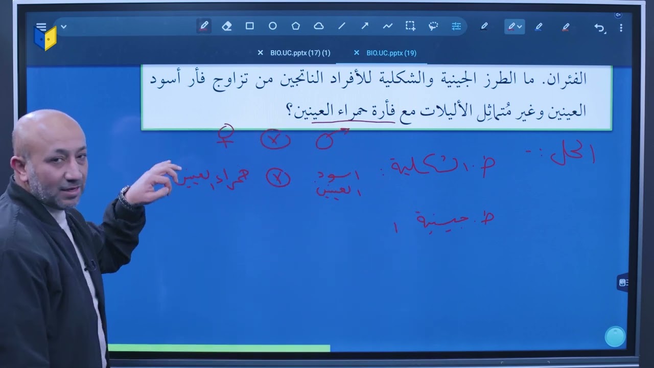 مراجعة درس الوراثة المندلية