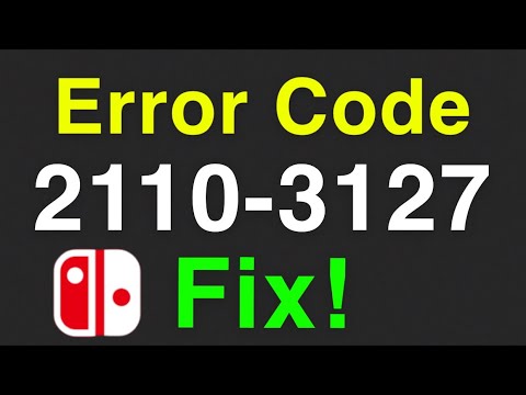 Nintendo Switch Error Code 2110-3127 FIXED!