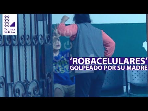 &#39;Robacelulares&#39; es golpeado por su madre tras ser detenido por la Policía