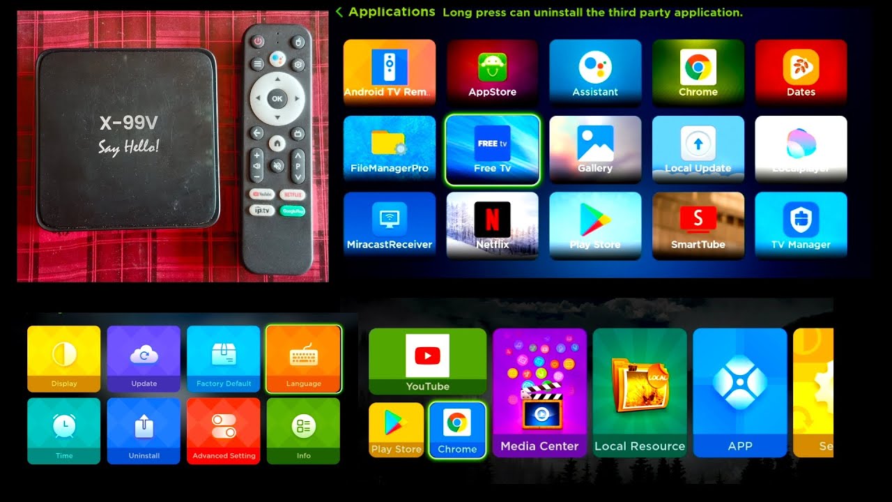 Android Box X-99V  YouTube Ok SmartTube Ok Free Tv Chenal Working | All Activated App install 