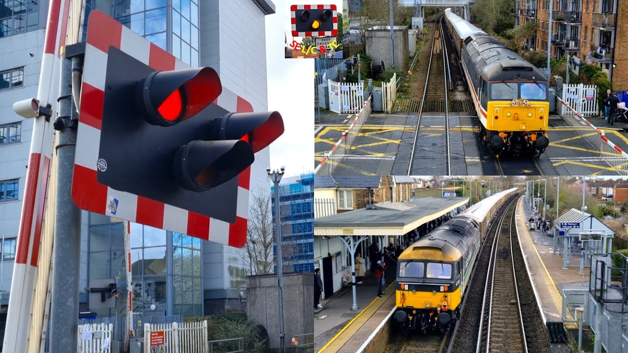 "The Portsmouth Harbour Statesman" & More at Cosham Level Crossing, Portsmouth