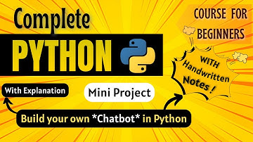 *Build a Chatbot in Python* | Mini Project | Python Full course for Beginners