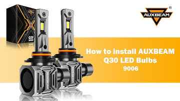 How to install 9006/Hb4 LED Headlight Bulbs Auxbeam® Q30 Series Wireless Quick Install