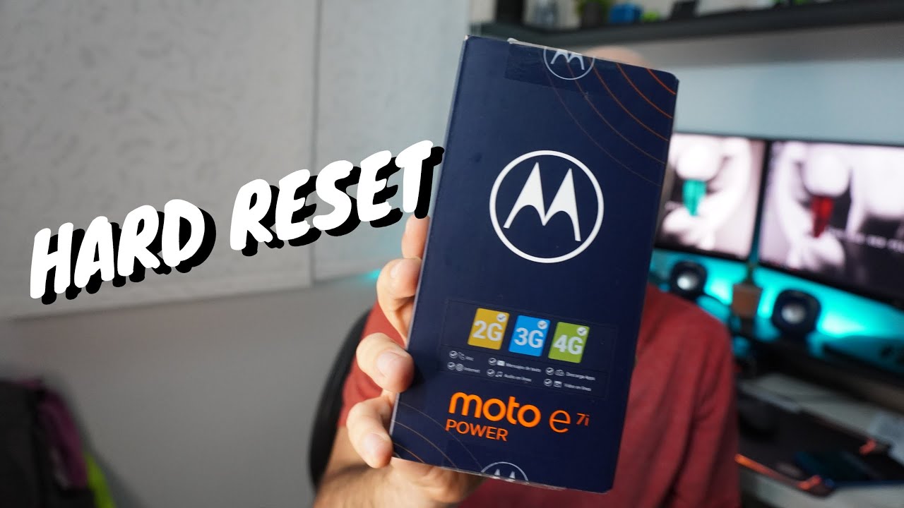 MOTOROLA E7i Power📲Cómo Hacer Hard Reset, Borrado, Restaurar contraseña