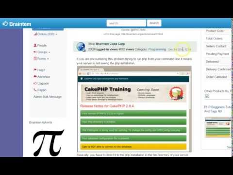 Cakephp 3 x tutorial   9   how to fix exec not found error cake console disappearing