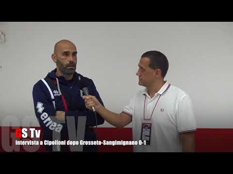 Gs Tv - intervista a Cipolloni dopo Grosseto-Sangimignano 0-1