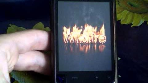 HTC Wildfire cool boot animation