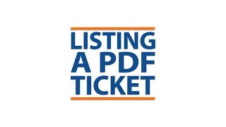"How to List a PDF Ticket" tutorial video for StubHub, 2014. screenshot 2