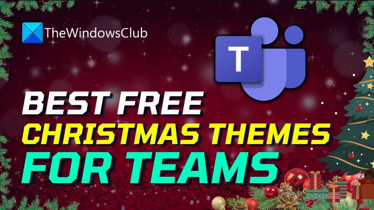 Best Free CHRISTMAS Background Theme for Teams