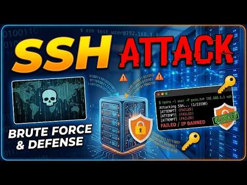 SSH Brute Force Defense: From Attack Simulation to Mitigation | Kali Linux