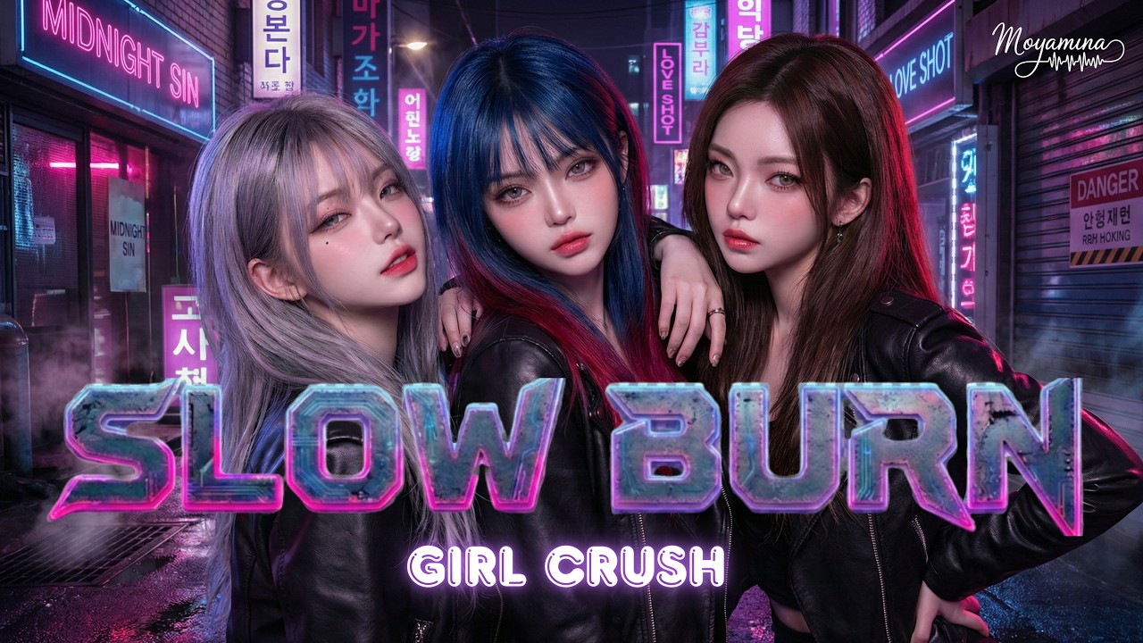 【Dark K-Pop】 Slow Burn (슬로우 번) - Suno AI Energetic Girl Crush