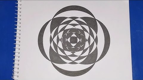 Geometric Overlapping Circle Design 🔵 🔴