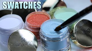 GLITTERBELS COLORED ACRYLIC SWATCHES & FIRST IMPRESSION / REVIEW