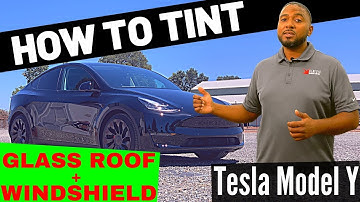 Tesla Model Y Tint + Windshield + Glass Roof with Ceramic Window Tint (Step by Step) | Roseville, CA