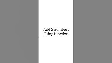 sum of two numbers using function in C++