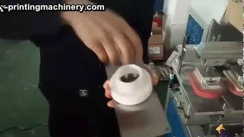 How to set up closed ink cup for pad printer