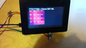Simple thermal imaging Camera using Omron D6T-44L IR sensor, an MBED and the FTDI FT800 GPU
