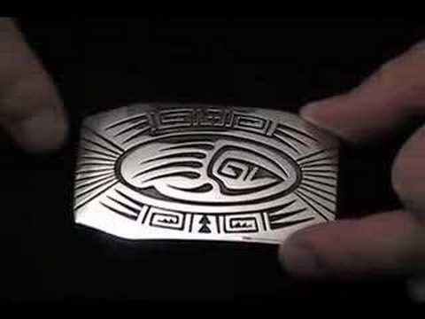 Hopi Badger Claw Buckle by Floyd Lomakuyvaya Video