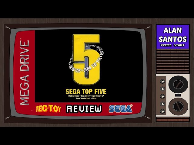 Sega Top Five - 5 Jogos Original Mega Drive - Loja Fisica Rj