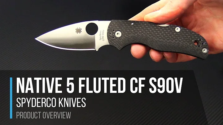 Spyderco Native 5 Signature Series Fluted Carbon Fiber S90V Overview