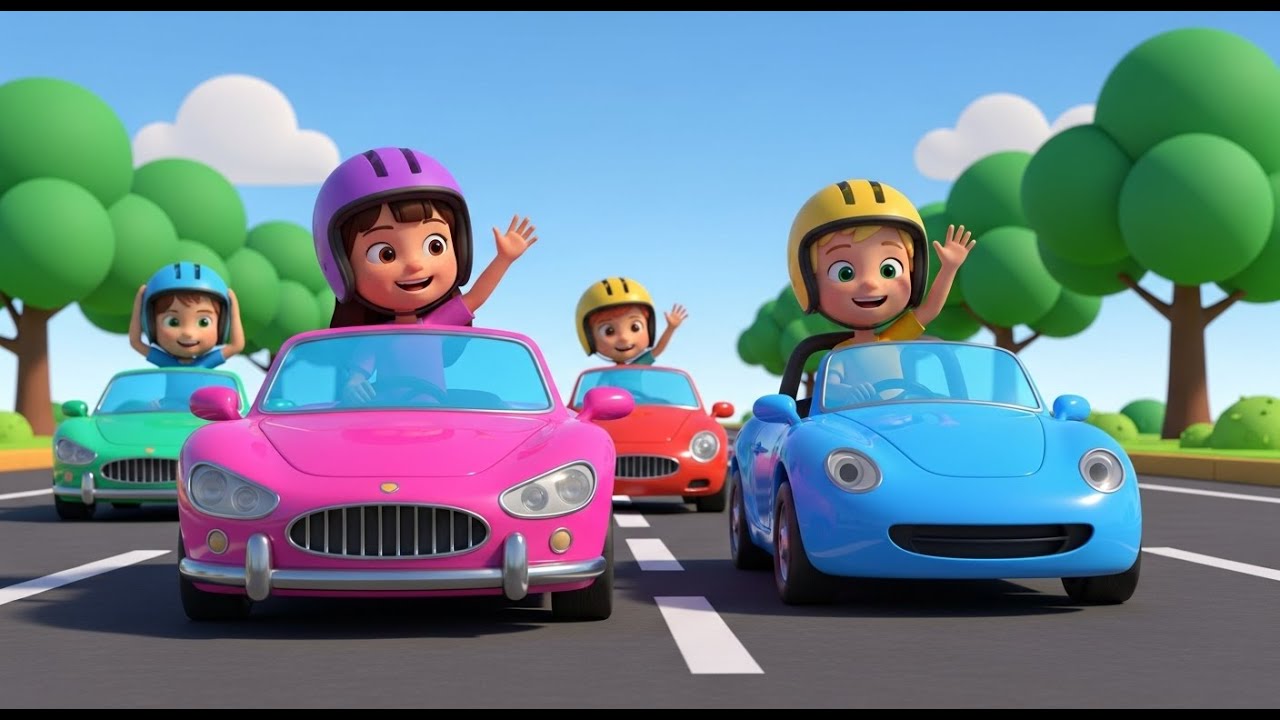 Baby Car Song | Car cartoon for kids | Jenny Jenna Kids