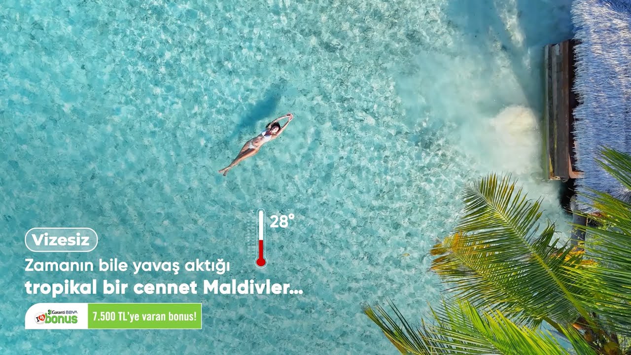 Zamanın bile yavaş aktığı tropikal cennet Maldivler seni bekliyor… 🌴🌊